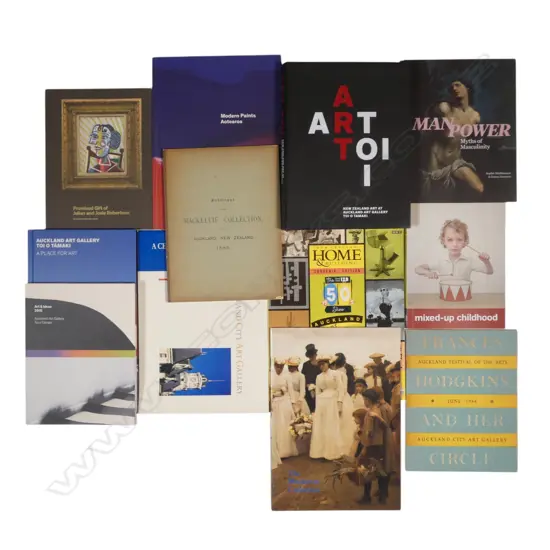TWELVE PUBLICATIONS RELATING TO AUCKLAND ART GALLERY COLLECTION AND EXHIBITIONS